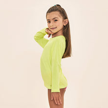 Laad de afbeelding in de Gallery-viewer, Image 02: Uv Line Rash Guard Acqua Qr Code Amarelo Fluor Upf50+
