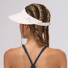 Laad de afbeelding in de Gallery-viewer, Model Back: Uv Line Visor Visor Leblon Sand Upf50+

