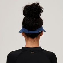 Laad de afbeelding in de Gallery-viewer, Model Back: Uv Line Visor Visor Leblon Navy Blue Upf50+
