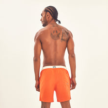 Laad de afbeelding in de Gallery-viewer, Model Back: Uv Line Short For Men / Bermuda Shorts Boxer Orange Upf50+
