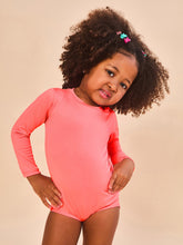 Laad de afbeelding in de Gallery-viewer, Gallery: Uv Line Baby Swimwear Baby Longsleeve Swimsuit Coral Upf50+
