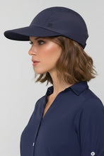 Laad de afbeelding in de Gallery-viewer, Image 02: Uv Line Caps Visor Capri Colors Nac Fem Navy Blue Upf50+
