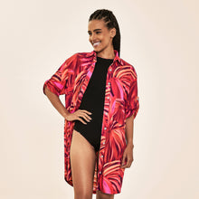Laad de afbeelding in de Gallery-viewer, Image 05: Uv Line Shirtdress Shirtdress Copacabana Upf50+
