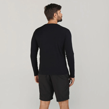 Laad de afbeelding in de Gallery-viewer, Model Back: Uv Line Fitness Top Sport Fit Ml Preto Msc
