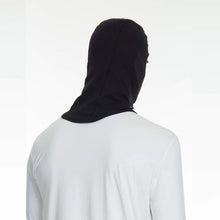 Laad de afbeelding in de Gallery-viewer, Model Back: Uv Line Flap Hat Skin Mask Balaclava Uni Black Upf50+
