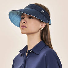 Laad de afbeelding in de Gallery-viewer, Image 03: Uv Line Visor Visor Bali Fem Navy Light Blue Upf50+
