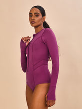 Laad de afbeelding in de Gallery-viewer, Image 03: Uv Line One-Piece Swimsuit Macae Magenta Upf50+
