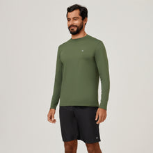 Laad de afbeelding in de Gallery-viewer, Camiseta Uvpro ML Verde Militar UPF50+
