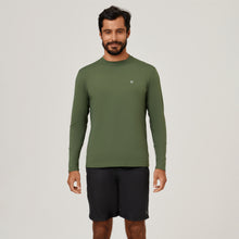 Laad de afbeelding in de Gallery-viewer, Camiseta Uvpro ML Verde Militar UPF50+

