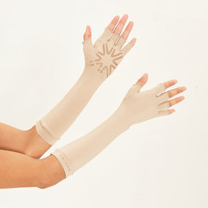 Lange Handschoen Chocolade UPF50+