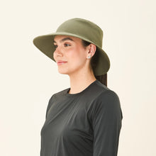 Laad de afbeelding in de Gallery-viewer, Image 02: Uv Line Bucket Hat California Azul Verde Militar Upf50+
