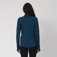 Laad de afbeelding in de Gallery-viewer, Model Back: Uv Line Fitness Top Casaco Newfit Petroleo Upf50+

