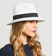 Laad de afbeelding in de Gallery-viewer, Image 02: Uv Line Panama Hat Chapeu Shanghai Imp Uni Branco/Preto
