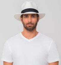 Laad de afbeelding in de Gallery-viewer, Image 04: Uv Line Panama Hat Chapeu Shanghai Imp Uni Branco/Preto
