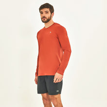 Laad de afbeelding in de Gallery-viewer, Image 02: Uv Line Rash Guard Longsleeve Sport Fit Ferrugem Upf50+

