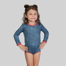 Laad de afbeelding in de Gallery-viewer, Gallery: Uv Line Baby Swimwear Macaquinho Baby Listras Upf50+

