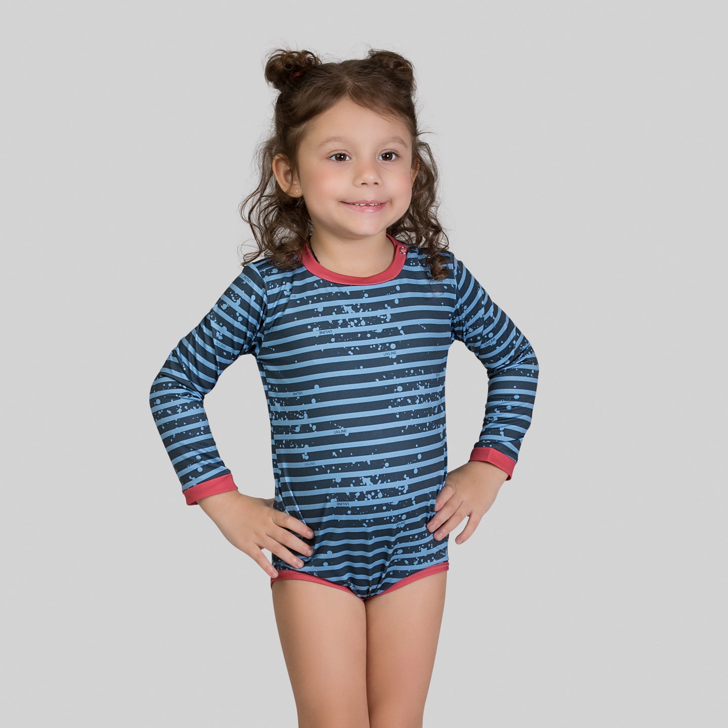 Gallery: Uv Line Baby Swimwear Macaquinho Baby Listras Upf50+