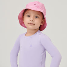 Laad de afbeelding in de Gallery-viewer, Image 04: Uv Line Bucket Hat Napoli Basic Kids Rosa Chiclete Upf50+
