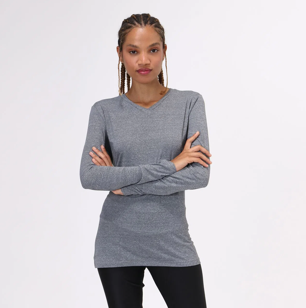 Model Front: Uv Line Fitness Top Sport Fit Mescla