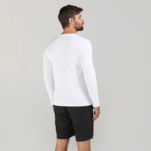 Laad de afbeelding in de Gallery-viewer, Model Back: Uv Line Fitness Top Sport Fit Ml Branco Msc
