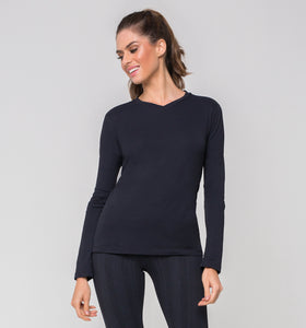 Image 02: Uv Line Fitness Top Sport Fit Preto Fem