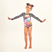 Laad de afbeelding in de Gallery-viewer, Image 04: Uv Line Girl&#39;s One-Piece Swimsuit Girl Tucano Upf50+
