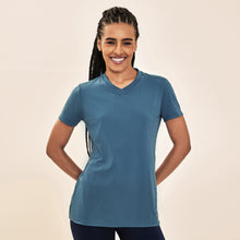 Laad de afbeelding in de Gallery-viewer, Model Front: Uv Line Fitness Top T-Shirt Sport Fit Aco Upf50+
