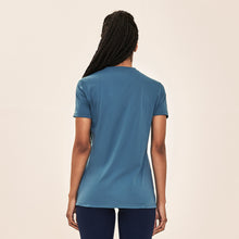 Laad de afbeelding in de Gallery-viewer, Model Back: Uv Line Fitness Top T-Shirt Sport Fit Aco Upf50+
