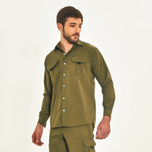 Laad de afbeelding in de Gallery-viewer, Image 02: Uv Line Fitness Top Tenerife Verde Militar Upf50+
