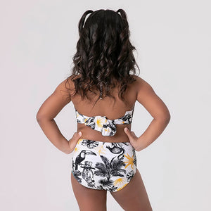 Model Back: Uv Line Girl's Two-Piece Trikini Brasil Upf50+