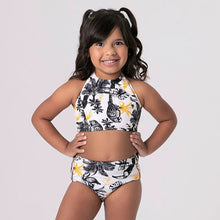 Laad de afbeelding in de Gallery-viewer, Image 04: Uv Line Girl&#39;s Two-Piece Trikini Brasil Upf50+
