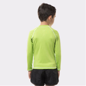 Kids FPU50+ Uv Colors T-Shirt Lange Mouwen Appelgroen Uv