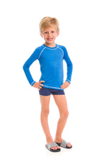 Laad de afbeelding in de Gallery-viewer, Kids FPU50+ Uv Colors T-Shirt Lange Mouwen Malibu Blauw Uv
