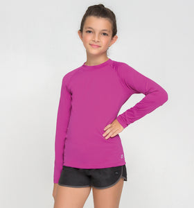 Kids FPU50+ Uvpro T-Shirt Lange Mouw Roze Uv