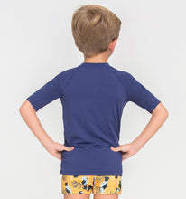 Laad de afbeelding in de Gallery-viewer, Kids FPU50+ Uvpro T-Shirt Korte Mouw Marineblauw Uv
